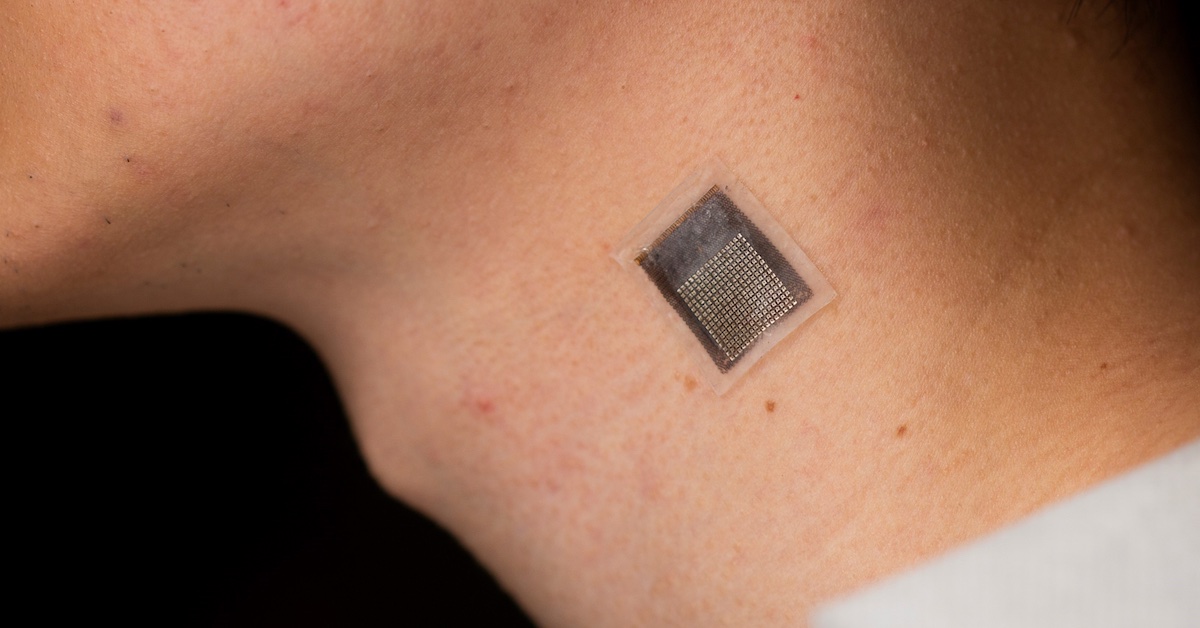 Wearable patch monitors deep tissue with ultrasound